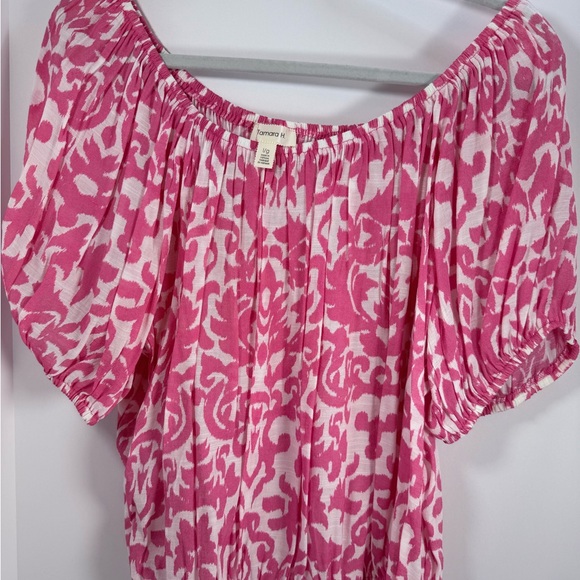 Tamara H Tops - Tamara H. Pink Patterned Women's Top